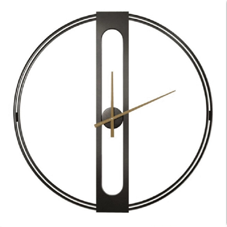 Picture of Cross-border hot recommendation European modern simple fashion metal clock round living room creative wall clock wholesale