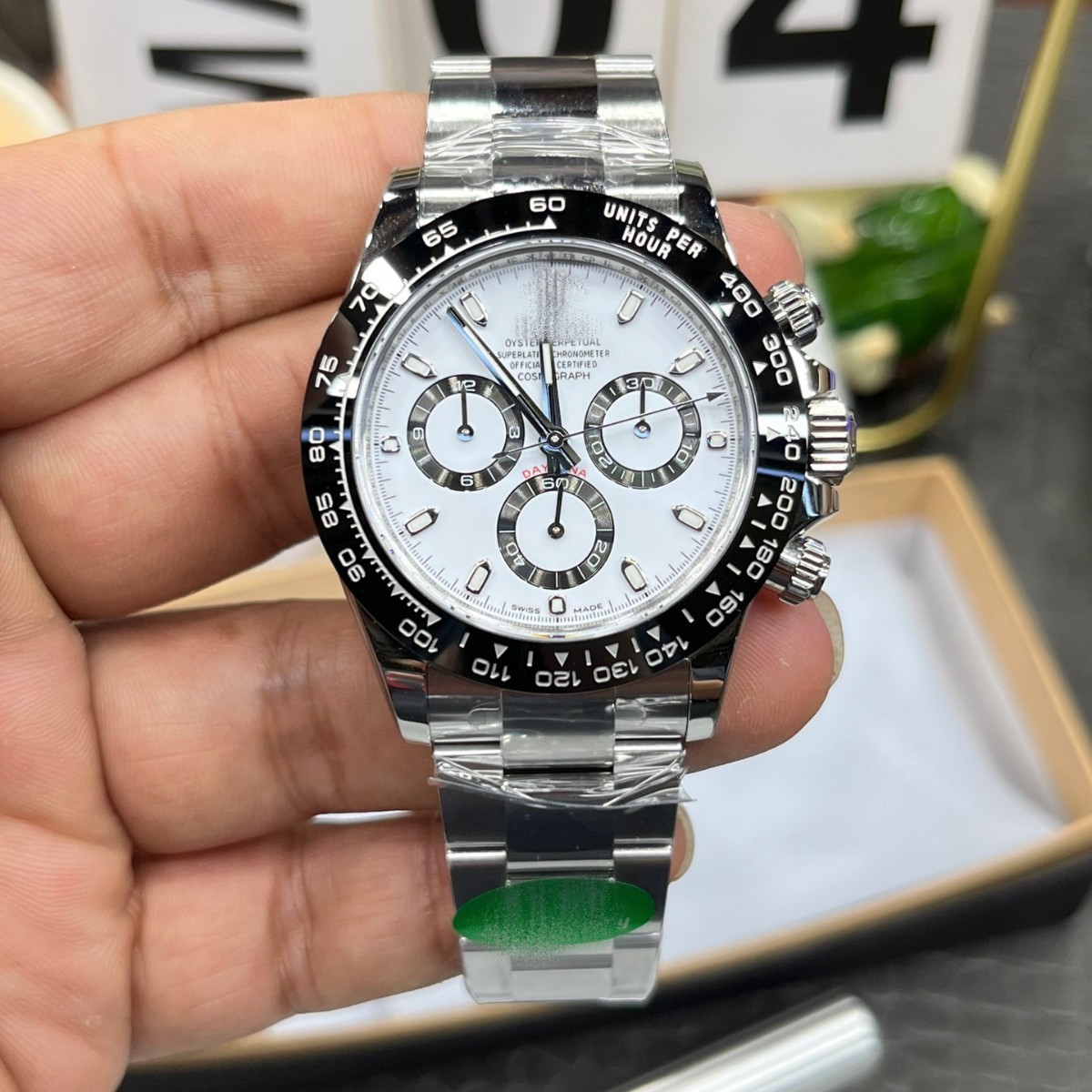Cross-border Panda Di 7750 Ditong Cement Grey 12.4 Golden Di Chronograph 4130 Yu Wenle Men's Mechanical Watch