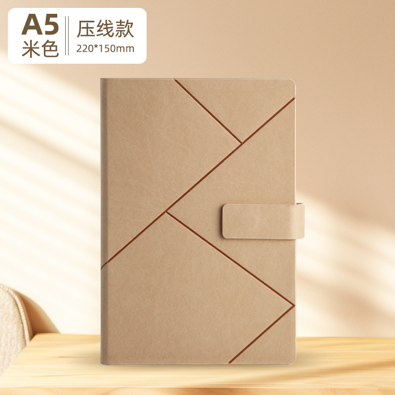 Picture of High-Looking A5 Notebook Imitation Leather Hand Ledger Thickeneded Conference B5 Simple Business Notepad Custom Logo