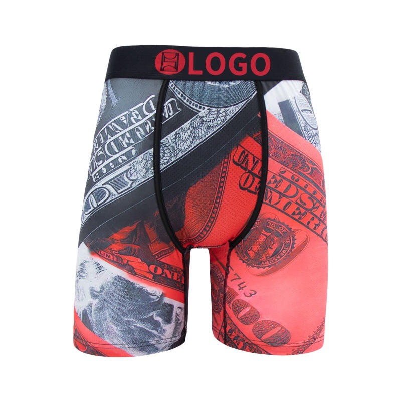 Picture of [Border-Border Hot Item] Psd Same Style Men's Personalized Printed Fitness Sports Extended Fashion New Boxer Briefs