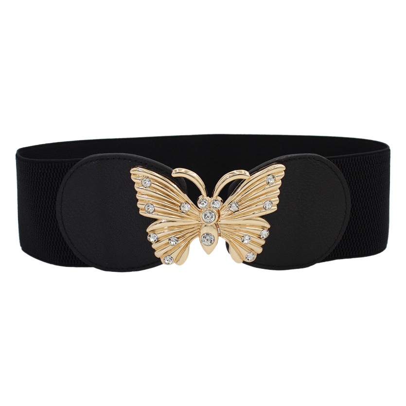 Wide Belt Women's Decorative Skirt Coat Waistband All-match Buckle Elastic Waist Cover Seven Available in Three Sizes