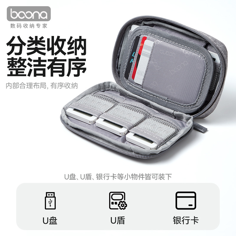 Storage Bag for U Disk Shield, Bank U Disk Shield Storage Pouch, U Disk Shield Protective Cover, Portable Storage Bag for Bank Cards