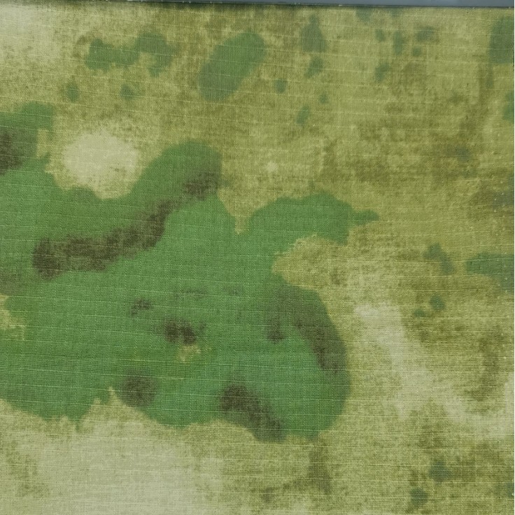 Green Ruins Camouflage Polyester-Cotton Checkered Camouflage CP Checkered Fabric Tear-resistant Fabric Anzuo Training Uniform Pants Fabric