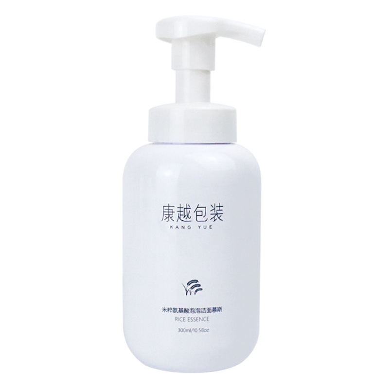 White plastic foam bottle PET mousse bottle 500ML pressure foaming bottle hand sanitizer bottle facial cleanser bottle
