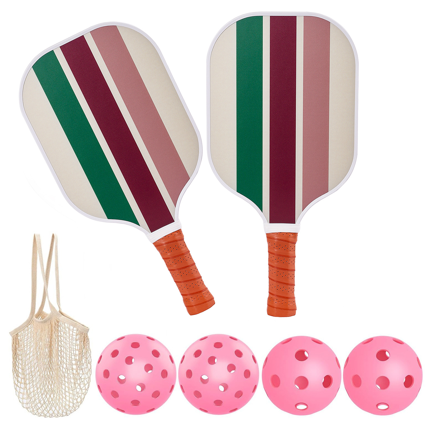 Picture of Fiberglass Peak Racket suit Outdoor Peak Ball Racket Net Bag Honeycomb Pickleball Racket