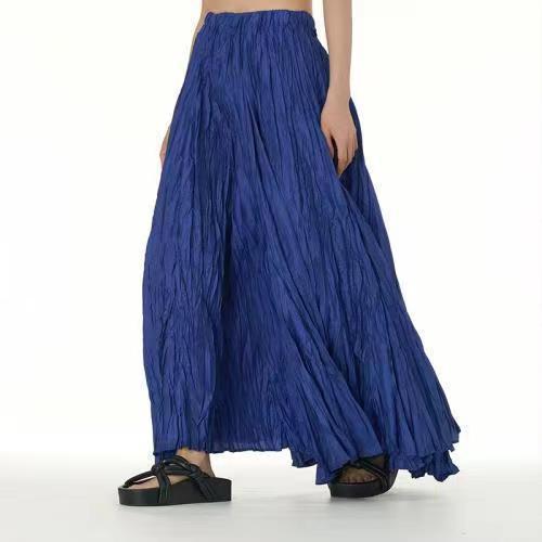 Picture of European and American Simple Crumpled Skirt 2024 Autumn and Winter New Fashion Brand Women's Fashion All-match Oversize Skirt