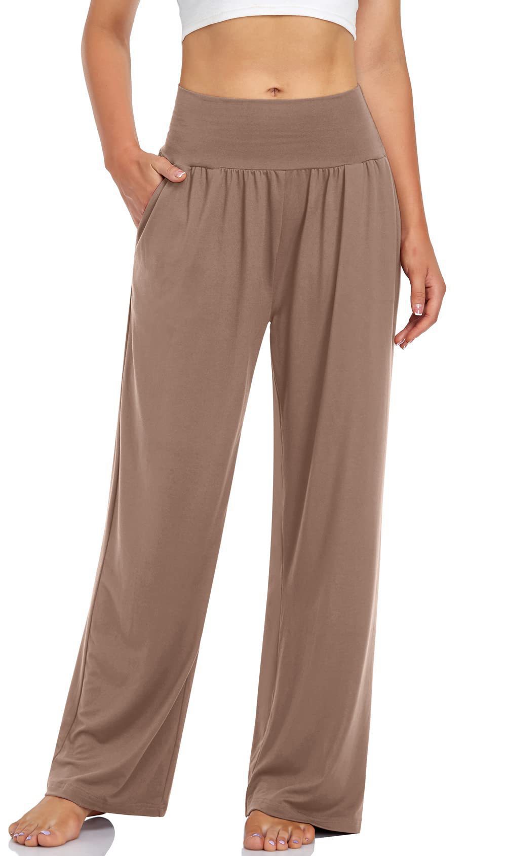 Picture of 2023 Spring/Summer Yoga Running Pants Cool Casual Pants for Women Summer Popular Style Lazy Style, Comfortable Wide-Leg Pants