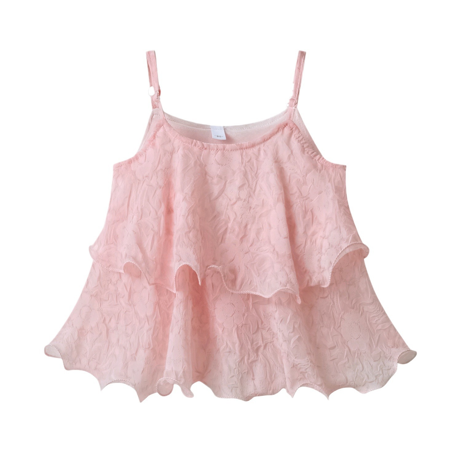 Picture of Girls' Fashion Cute Vest Baby's Summer Western Style Top Children's 2024 New Korean Style Breathable Outer Wear Sling