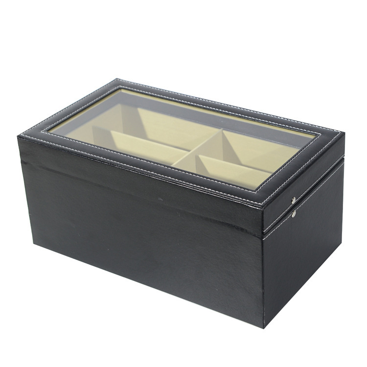 Picture of Spot 12 double-layer glasses box wholesale lid window transparent with drawer sunglasses packaging stall box