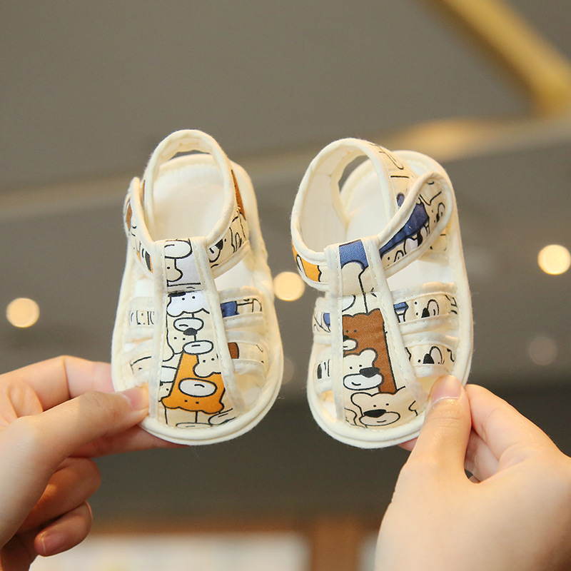 Picture of Baby Toddler Shoes Summer Sandals Breathable Anti-drop Soft Sole Outer Wear Cute Cartoon Boys and Girls Baby Newborn Shoes