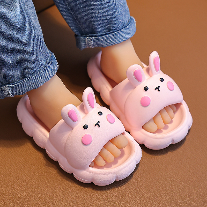 Cartoon parent-child rabbit children's slippers girls' summer indoor and outdoor girls' non-slip New style slip-on slippers