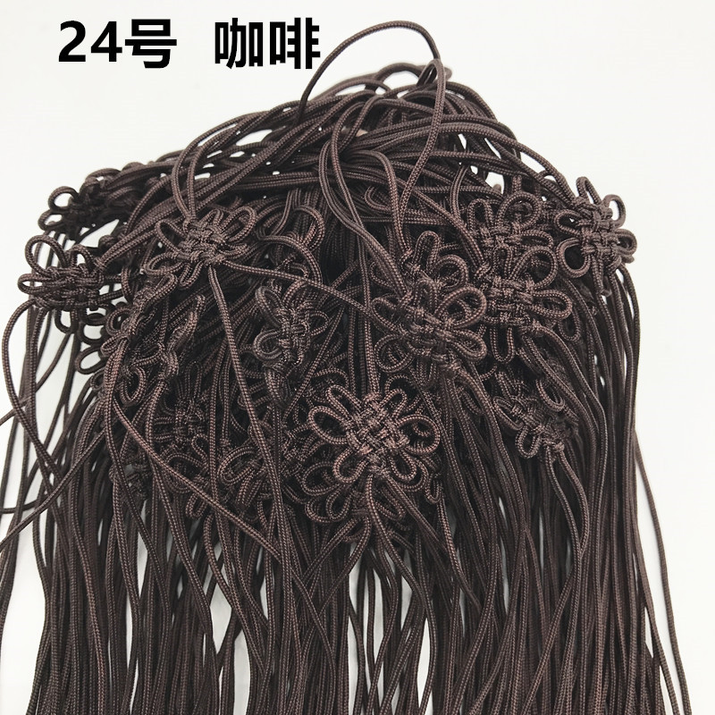 Picture of A line Square flower small Chinese knot greeting card invitation card craft sling accessories hand-woven Jade line small knot gift box ornaments