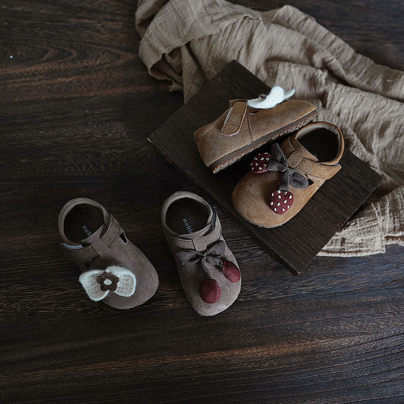 【16--26 sizes】Children's baby shoes autumn new cute cartoon Birkenstock shoes for girls and baby non-slip toddlers