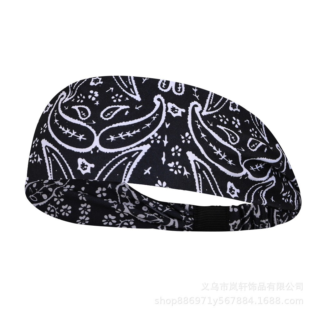 Picture of Sports Sweat-Absorbent Headband Running Fitness Forehead Protector Scarf Headband Headband New Basketball Men and Women Spring and Summer Sports Headband