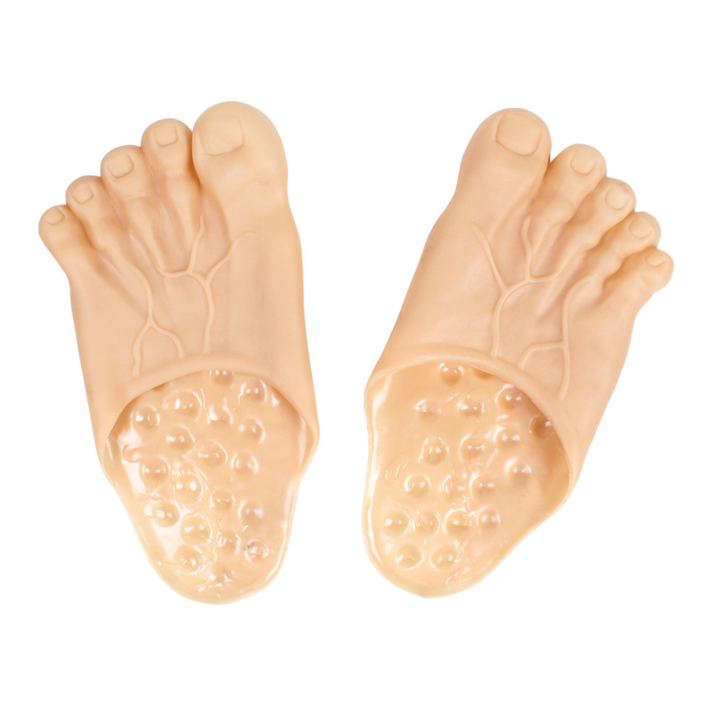 Halloween cos Funny Slippers Toes Tricky Bigfoot Shoes Barefoot Barefoot Fairy Props Snow Monster Foot