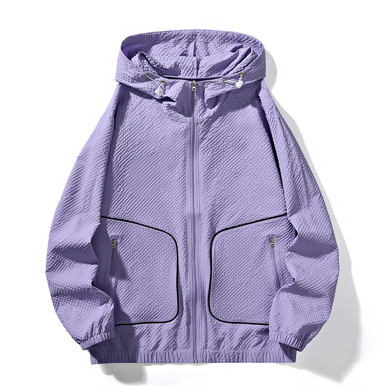 2025 New Mountain Style Camping Outdoor Breathable Ice Silk Sun Protection Clothing Women's Summer Ultra-Thin Men's Sports Jacket
