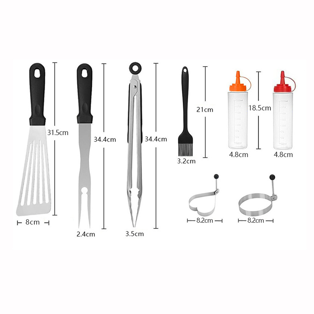 Picture of Amazon BBQ Outdoor Barbecue Tools suit Stainless Steel Shovel Barbecue Cooking Shovel Combination Grill suit Camping