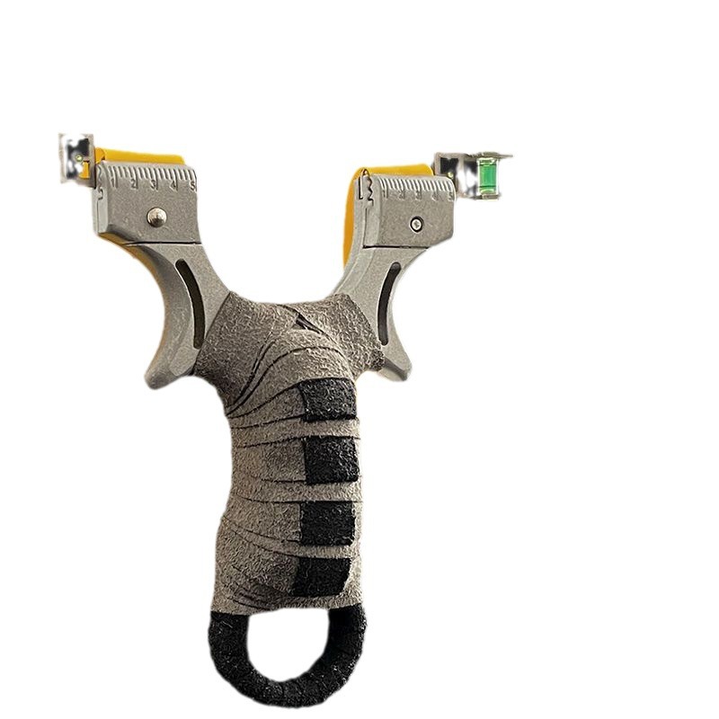 Picture of New Aluminum Alloy Hunter Slingshot Adult Outdoor Combat Great Power Stainless Steel Hunter Elephant Flat Leather Bow