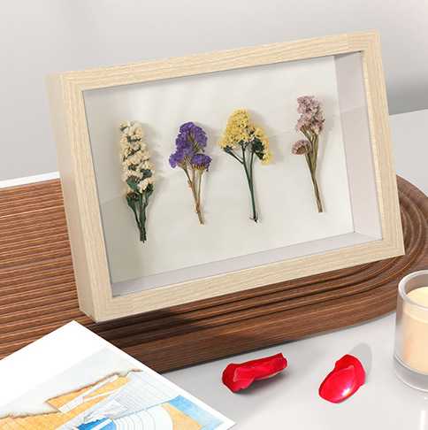 Picture of Three-dimensional hollow photo frame picture frame wholesale wall-hanging solid wood dried flower butterfly specimen frame handmade diy table crafts