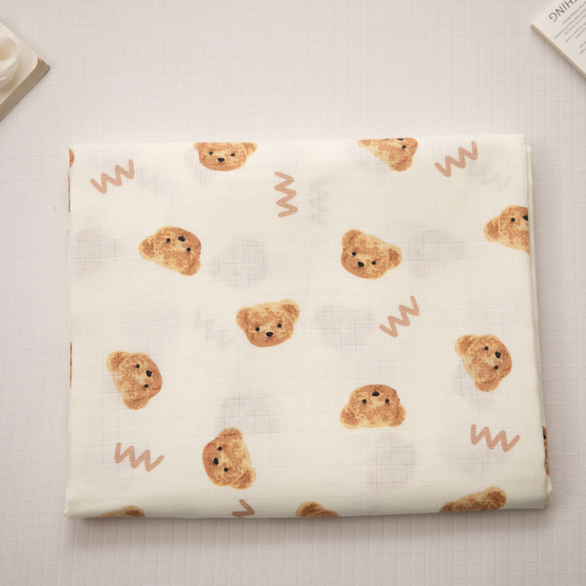 Factory Wholesale Infant and Child Type a Pre-Shrunk 110*90 Non-Fluorescent Plain Weave 40 Count Combed Muslin Double Layer Cotton Gauze