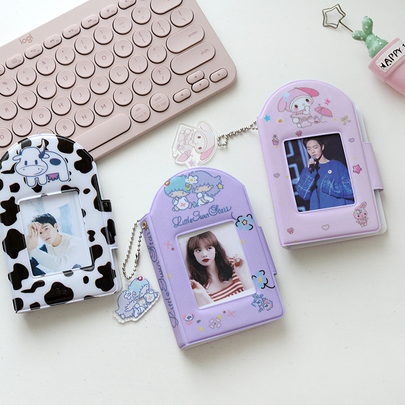 Wholesale supply of gypsophila cartoon snap-button Polaroid album photo album card bag 3 inch storage book