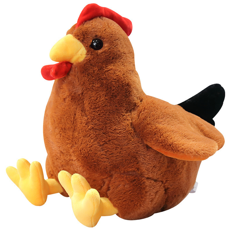 Picture of Simulation Creative Soft and Cute Skin-Friendly Two-Color Big Rooster Doll Plush Toy Doll Large Grabber Doll Cross-Border