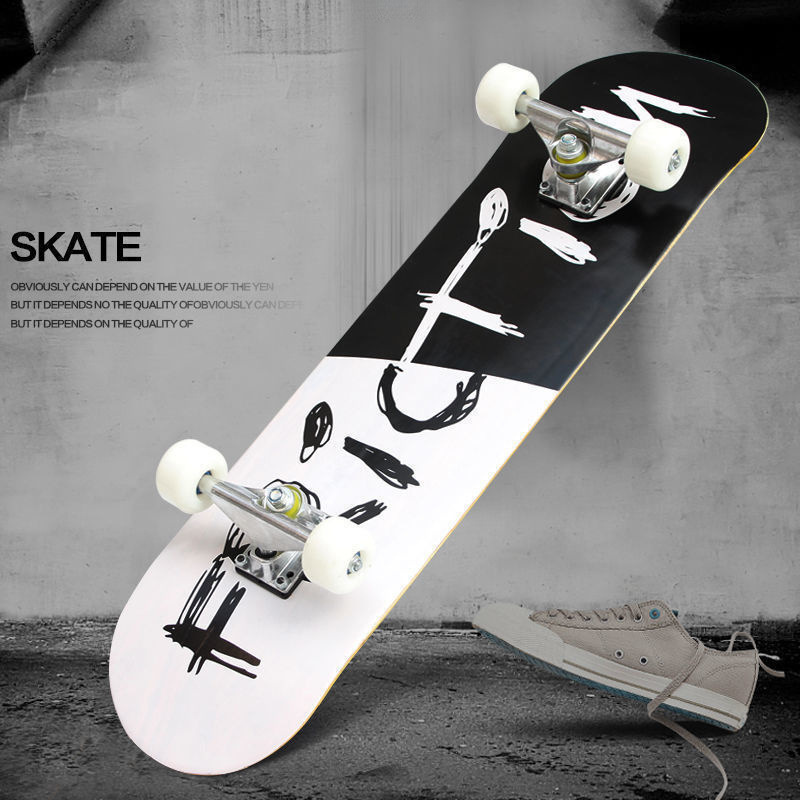 Professional skateboarding beginners, adults, boys, boys, children, teenagers, adults, street brushing, four-wheeled double flipped scooter students