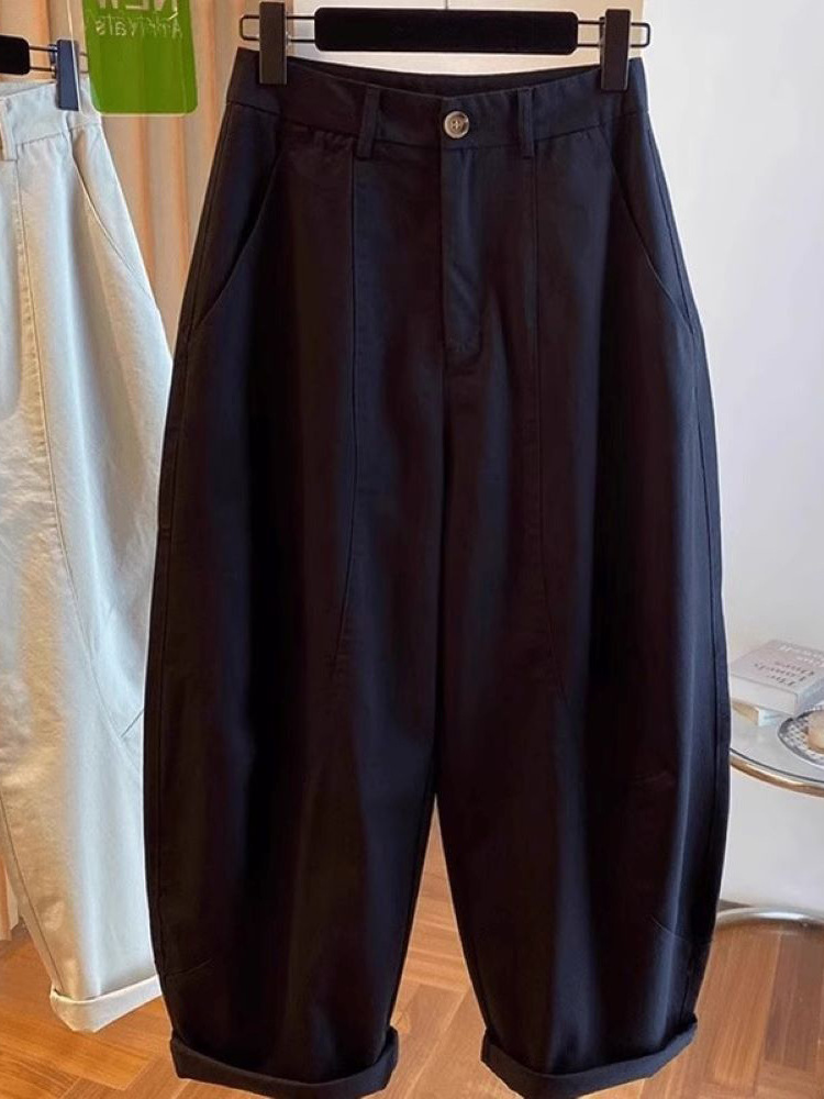 Picture of New fashion wide-leg casual scimitar pants women's 2025 autumn loose and versatile high-waisted sickle Yamamoto pants A6148