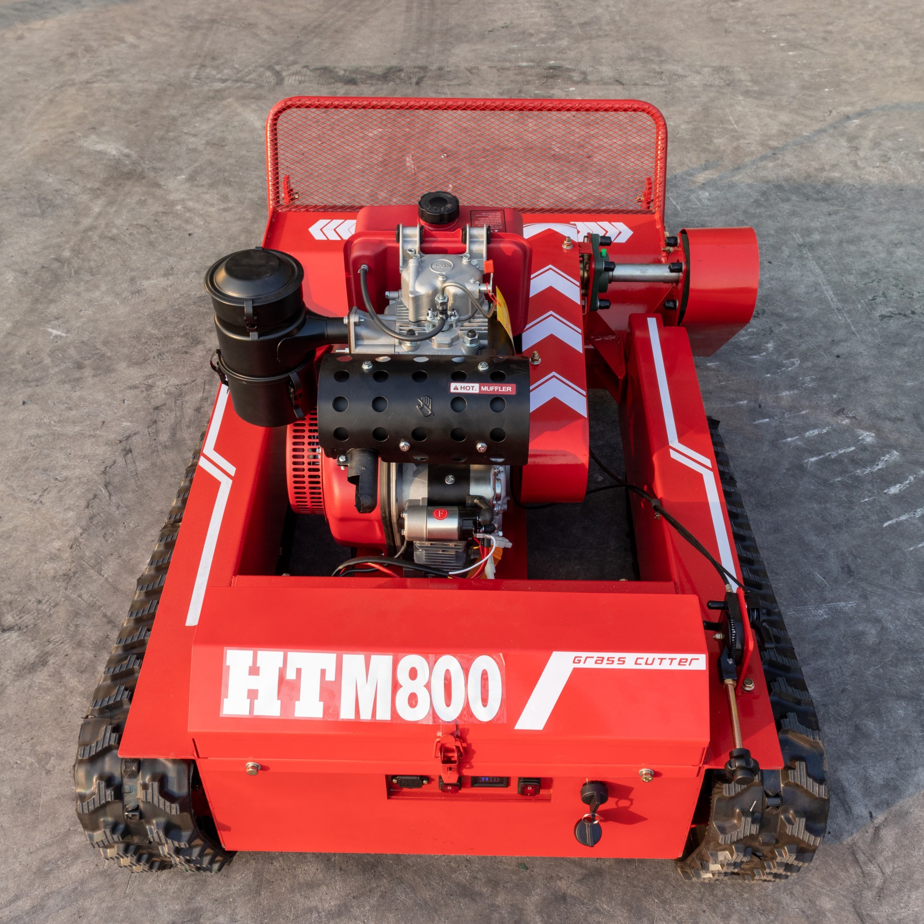 New Remote Control Self-Propelled Lawn Mower, High-Power Crawler Lawn Mower, Household Garden Orchard Lawn Mower