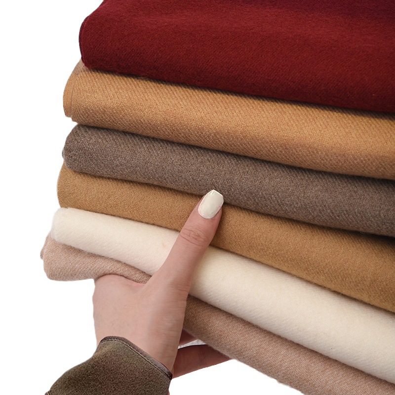 Picture of 2025 Red Scarf Women's Winter Cashmere Solid Color Scarf Shawl High-grade Warm Korean Style Tassel Scarf Men's All-match Scarf