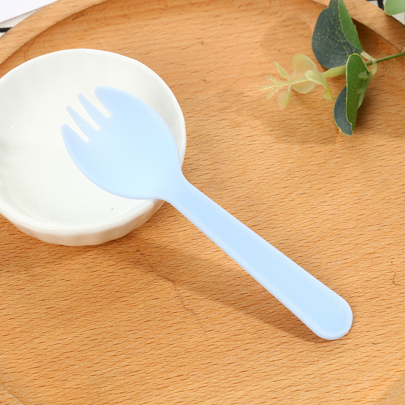 Picture of Disposable fork fork spoon cake dessert salad spoon takeaway tableware fruit fork thickened independent packaging wholesale