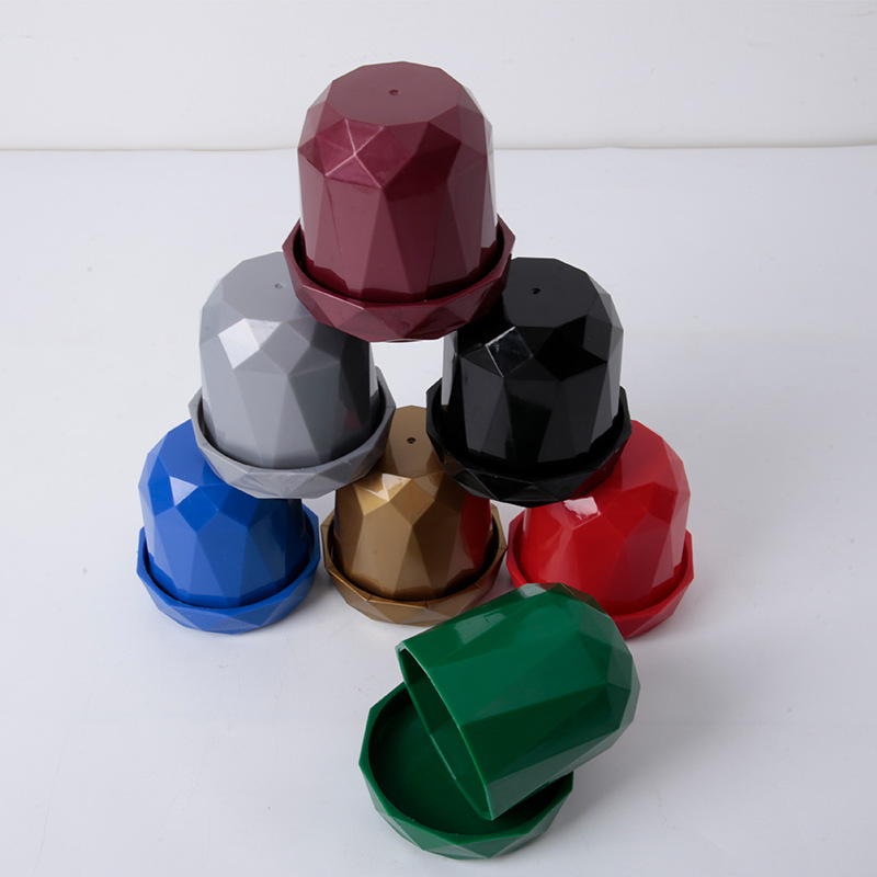 Picture of Factory spot plastic diamond color Cup new with base Dice Cup diamond surface swing Cup bar KTV Entertainment