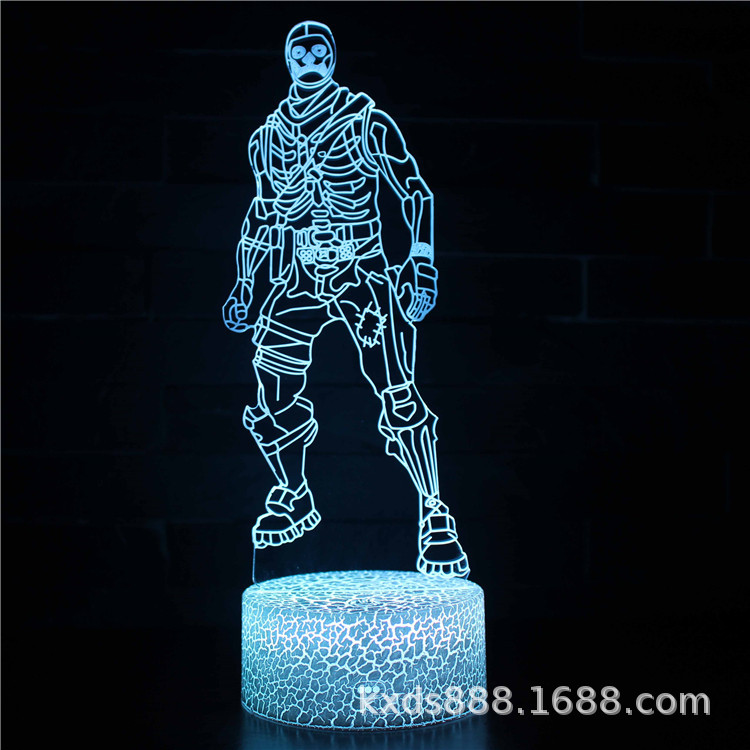 Picture of Kaixing Cross-border Exclusive Fortress Night Game Series 3D Nightlight LED Colorful Touch Remote Control Creative Table Lamp