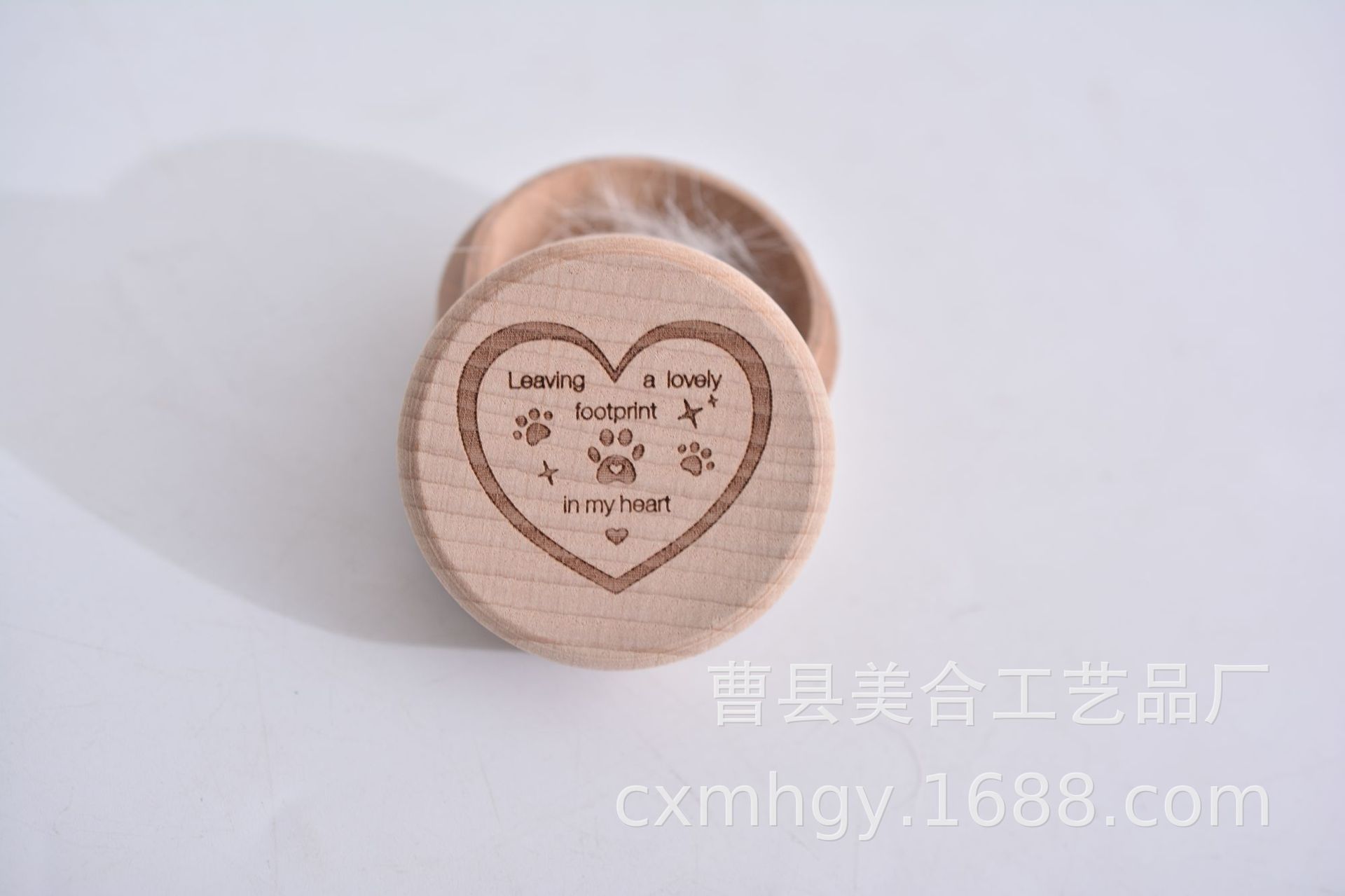Picture of Cross-Border Wooden Children's Deciduous Tooth Box, Fetal Hair Storage, Tooth Box, Commemorative Collection Box, Tooth Storage Box