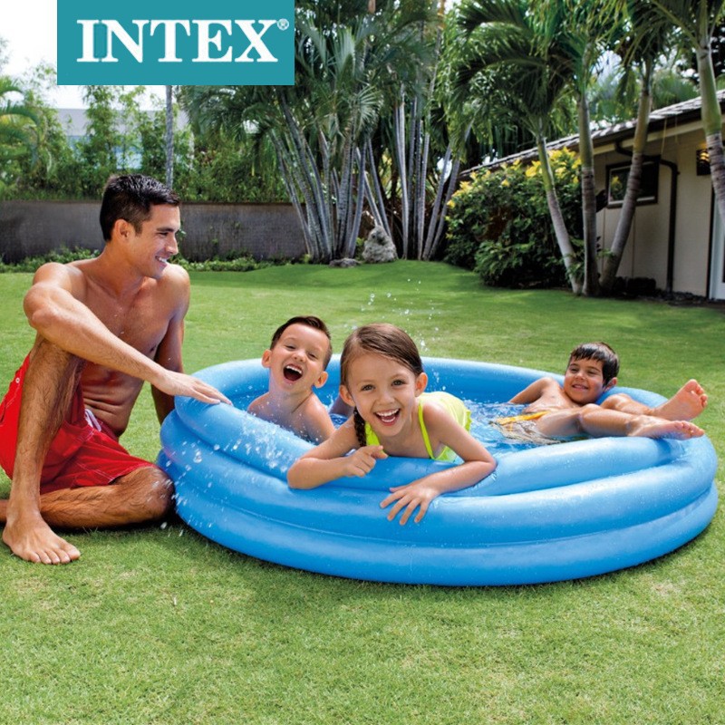 Picture of INTEX58426 Crystal Blue Inflatable Pool Swimming Pool Ocean Ball Pool Bath Fishing Pool