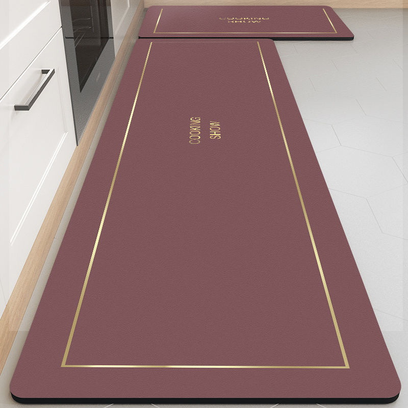 Picture of Soft Diatom Mud Kitchen Mat Oil Absorption Cleaning-Free Household Dirt-Resistant Water Absorption Wear-Resistant Soft Mat Scrub Long Mat