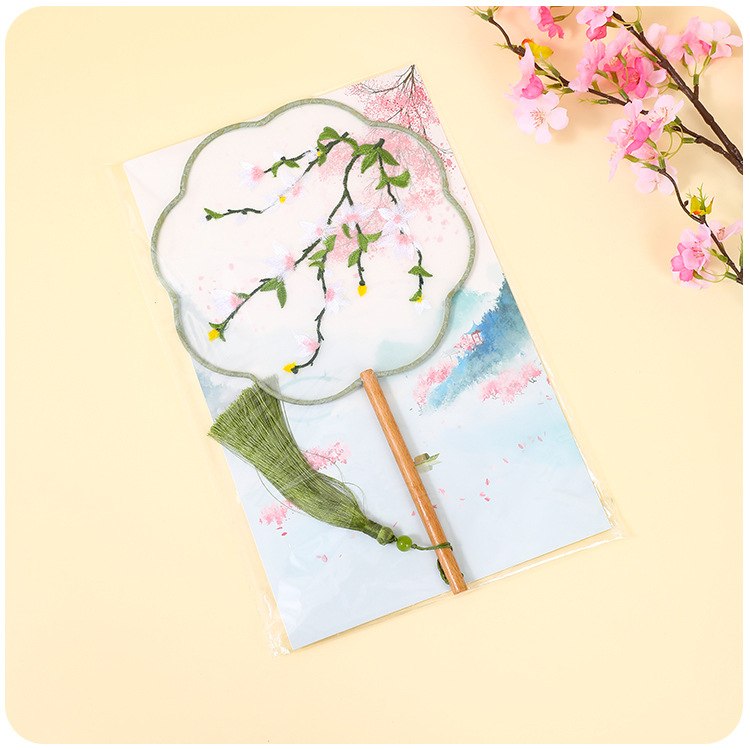 Picture of Factory in stock straight hair cover national style fan box antique crane element handbag hand gift box packaging box