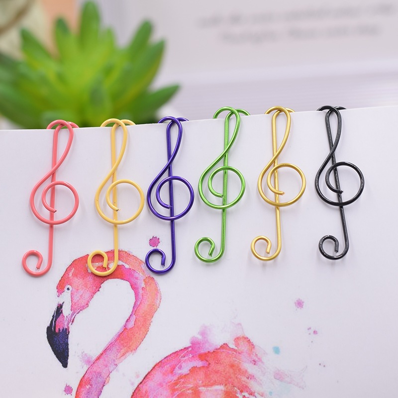 Color note paper clip metal plastic paper clip creative special-shaped book tag clip paper clip wholesale
