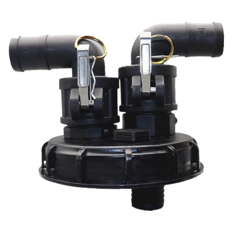 162mmIBC Ton Bucket Plastic Cover DN150 Plastic Cover Filling Extraction Double Hole Double Head Easy to Disassemble and assemble