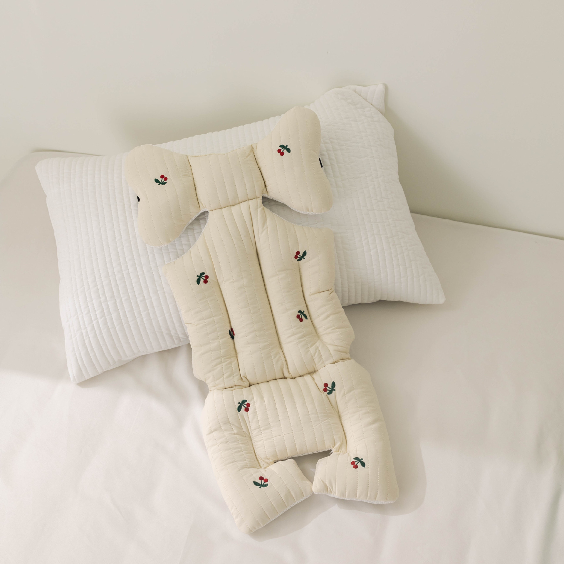 Picture of South Korea baby stroller embroidered cotton cushion autumn and winter thickened baby cotton cushion stroller artifact universal cushion New