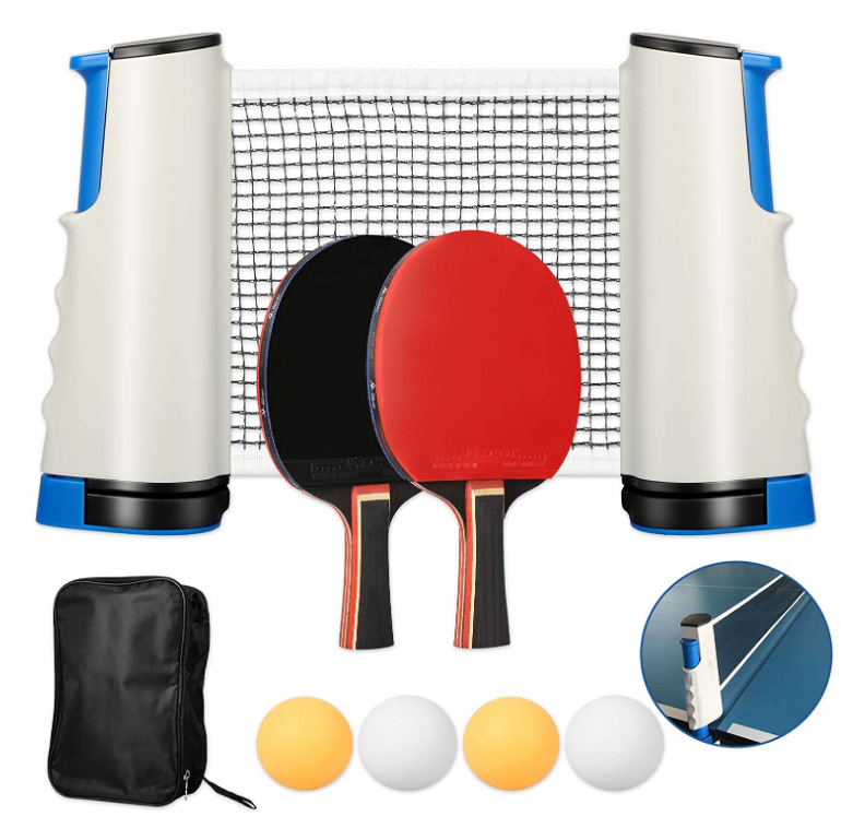 Table tennis racket set net rack set table tennis board explosion Amazon table tennis racket set portable net rack set
