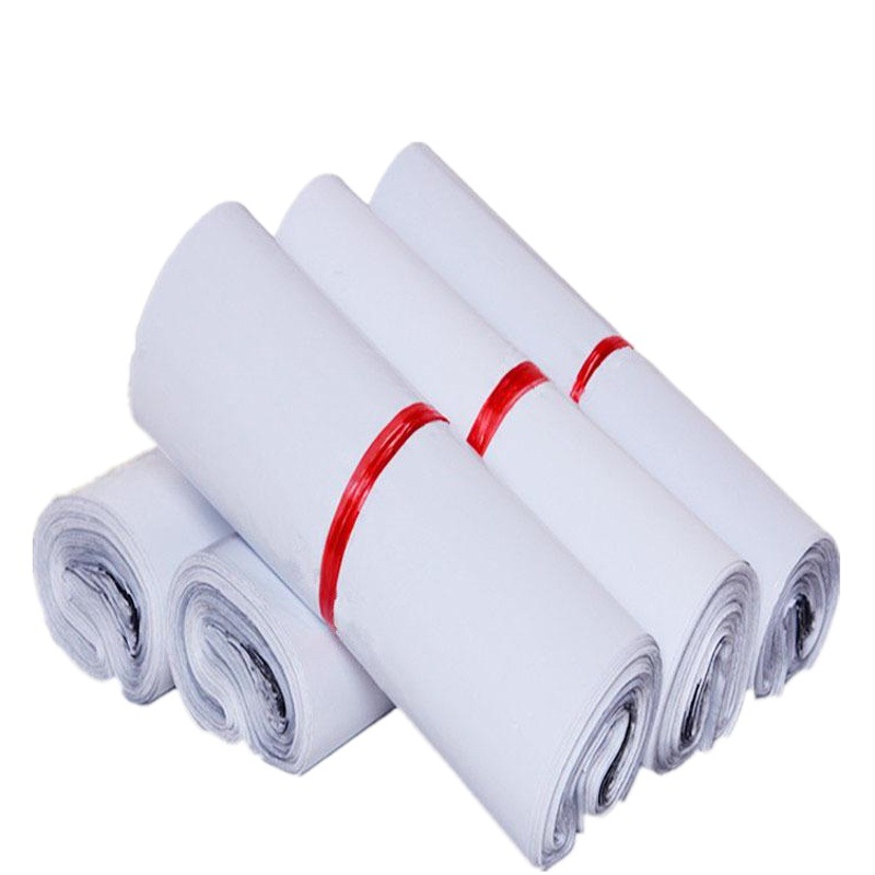 Factory wholesale white express bag packing bag 50*70 large 12 silk semi new waterproof express bag