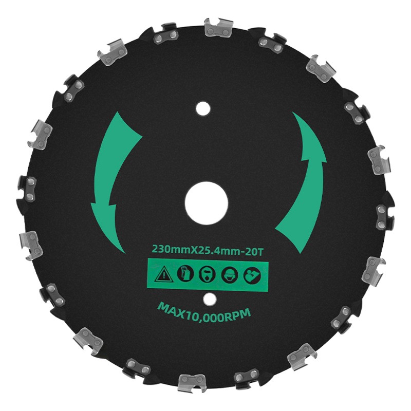 Lawn mower universal saw tree special blade thickened manganese steel brush cutter for small trees bamboo round chain saw blade