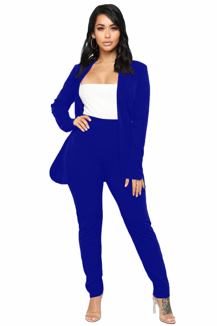 Picture of X30 European and American Women's wish OL Fashion Elegant Two-piece Professional Casual Long-sleeved Trousers Small Suit