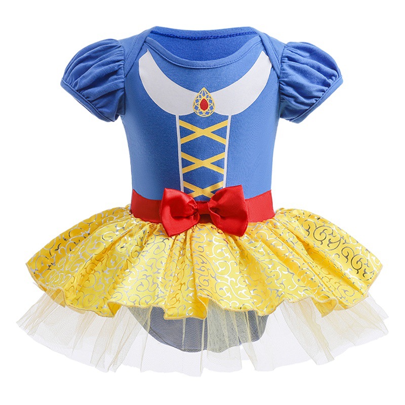 Baby Bag Skirt 2025 Summer Baby Girl Cute Snow White Bag Fart Baby Jumpsuit Full Moon Dress
