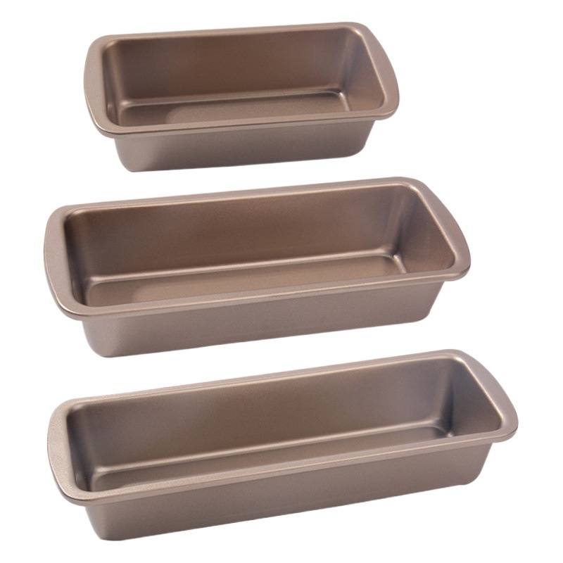 Toast Mold Golden Non-stick Rectangular Toast Box Toast Baking Plate Without Lid Bread Mold Baking Tools