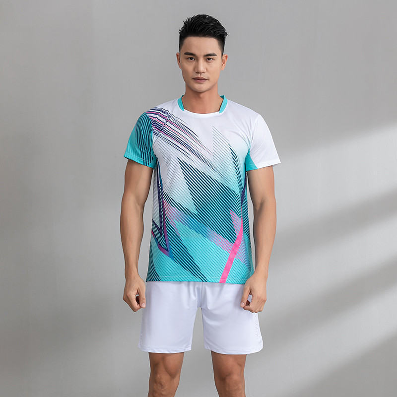 Camouflage Soldier Tennis Suit Short-sleeved Summer Men's Sports Competition Training Suit Badminton Suit Men's Top Quick-drying Breathable