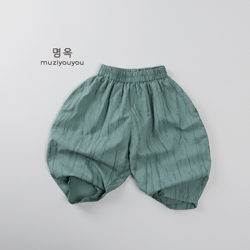Picture of recommend ~ Summer Colorful Children's Thin Cool Cotton Anti-mosquito Pants Korean Style All-match Trendy Baby Pants