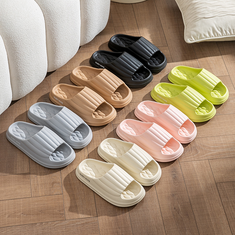 Picture of Clearance EVA slippers home odor and non-slip bathroom bathing and stepping on couple sandals wear outside in summer