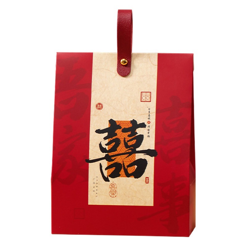 New Chinese-style housewarming gift box new residence shangliang wine moving companion gift candy box company moved to open